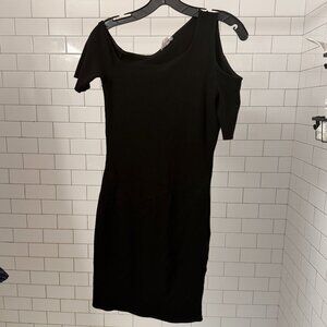 Helmut Lang Size Large Gala Cold Shoulder Dress